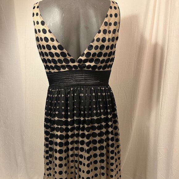 Anthropologie Burlapp Art Deco Inspired Optical Illusion Dress (Size 10) - Picture 2 of 7